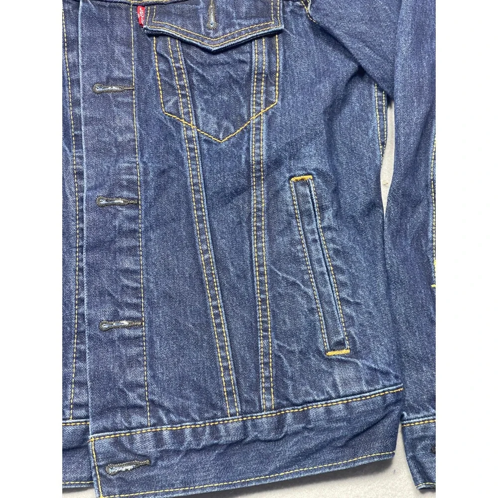 Levi's Trucker Jacket Denim Dark Blue Small Mens